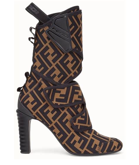 fendi high heel ankle boots